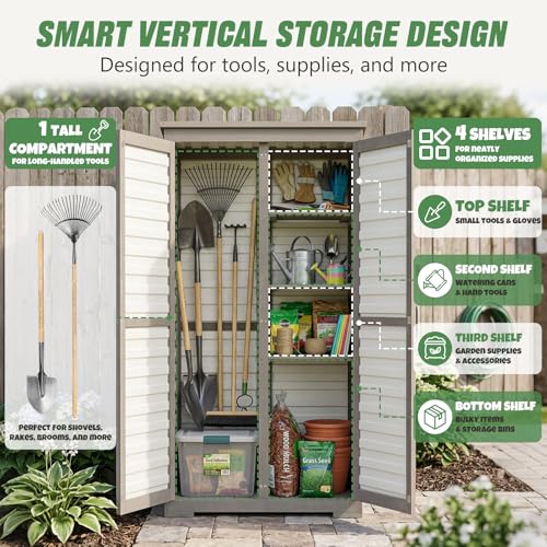 Outdoor Storage Cabinet Store More in Less Space
