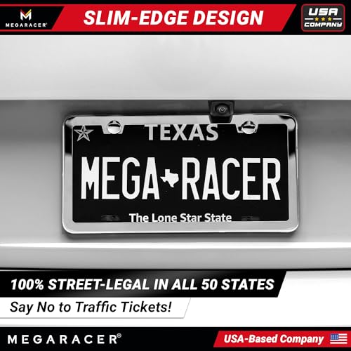 Polished Mirror Chrome Silver License Plate Frame