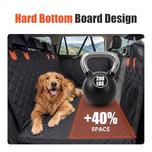 Dog Car Seat Cover with Hard Bottom