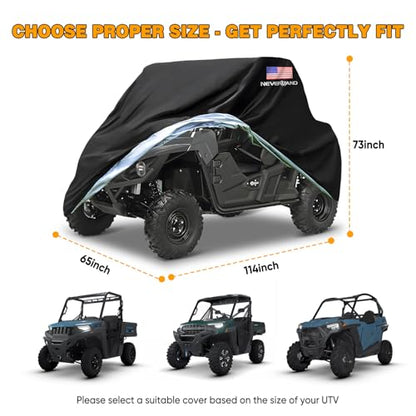 UTV Cover Heavy Duty 300D Waterproof Outdoor Storage 2