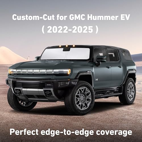 Windshield Sunshade Compatible for GMC Hummer EV 2022