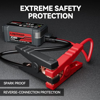 JC400 2A Car Battery Charger and 2500A Jump Starter