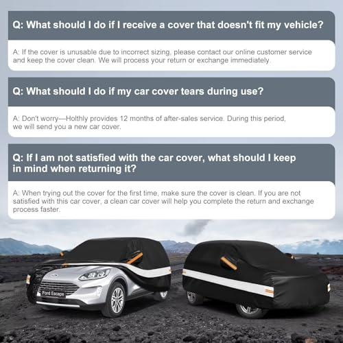 10 Layers SUV Car Cover Custom Fit for Ford Escape