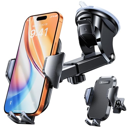 Military Grade Phone Holders for Your Car 【89+ LBS Strongest Suction & Metal Clip】 2026 Ultimate Car Phone Holder