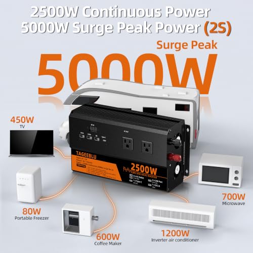 2500 Watt Pure Sine Wave Power Inverter