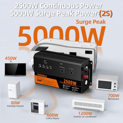 2500 Watt Pure Sine Wave Power Inverter
