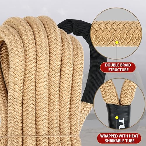 Nylon Kinetic Recovery Tow Rope Heavy Duty Offroad Snatch Strap for for Trucks SUV UTV ATV Tractor Car Jeep