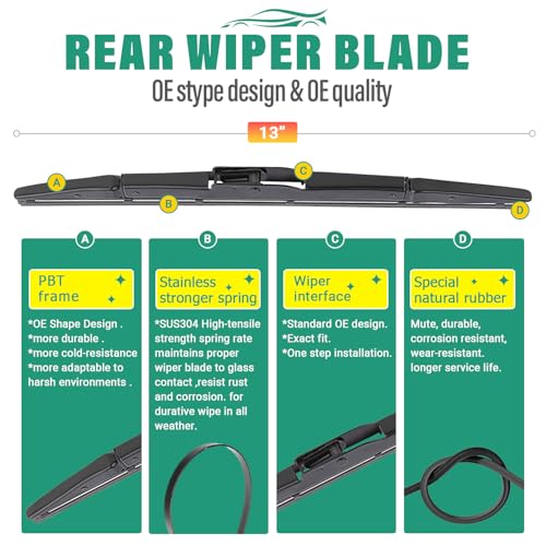 Windshield Wiper Blades Replacement for Honda CRV CR