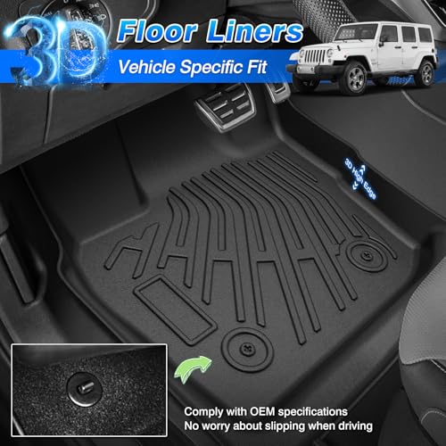 Floor Mats for Jeep Wrangler JK Unlimited 4 Door 2007