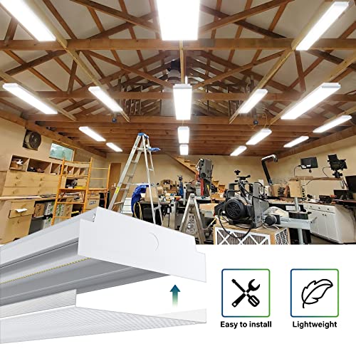 4FT LED Wraparound 40W Shop Lights for Garage (4 Count)