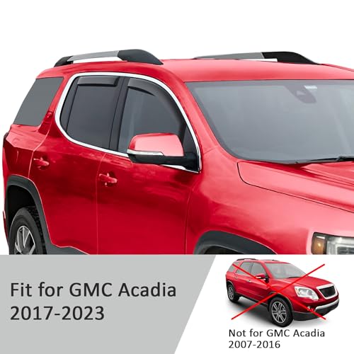in Channel Extra Durable Rain Guards for GMC Acadia 2017