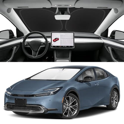 Custom Fit Windshield Sun Shade for Toyota Prius 2023
