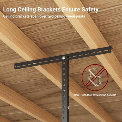 3x8ft Overhead Ceiling Garage Storage Rack