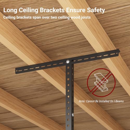 4x8ft Overhead Ceiling Garage Storage Rack