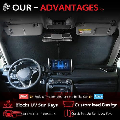 Windshield Sun Shade for Toyota RAV4 2019