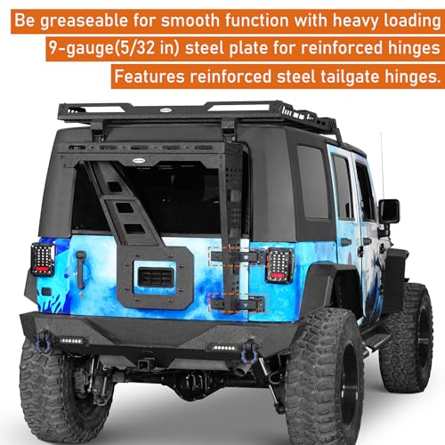 JK Spare Tire Cargo Basket Rack for 2007
