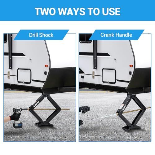 4PCS 24" 7500lb Car Scissor Jack with Crank Handle (4 Count)
