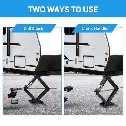 4PCS 24" 7500lb Car Scissor Jack with Crank Handle (4 Count)
