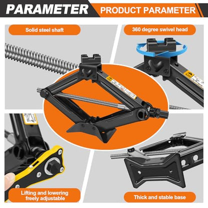 Car Jack Kit Scissor Car Jack Max 2 Ton