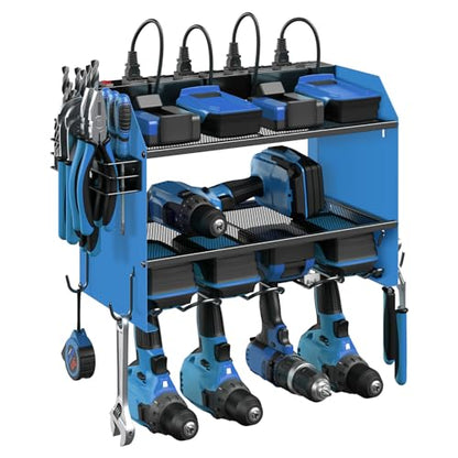 Wall Mount Modular Tool Charging Organizer