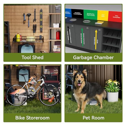 Shed Outdoor Storage Shed Metal (2 Count)