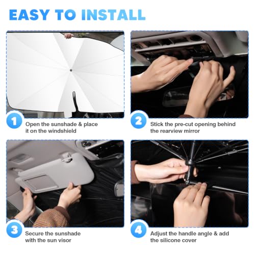 Windshield Sun Shade Umbrella for Kia Sorento 2021