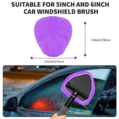 XINDELL 5 Pack Windshield Cleaner Microfiber Pads