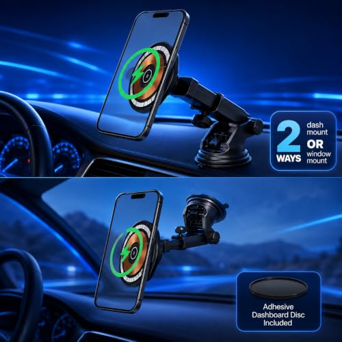 for 15W MagSafe Car Mount Charger for iPhone 17