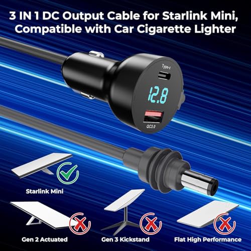 3 in 1 Starlink Mini Cable 10FT