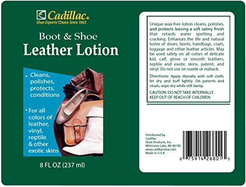 Boot and Shoe Leather Lotion 8 Ounces (8 FL Oz)