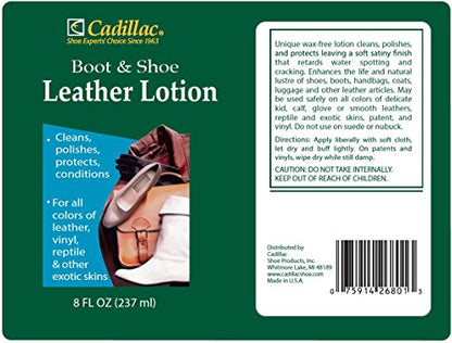 Boot and Shoe Leather Lotion 8 Ounces (8 FL Oz)