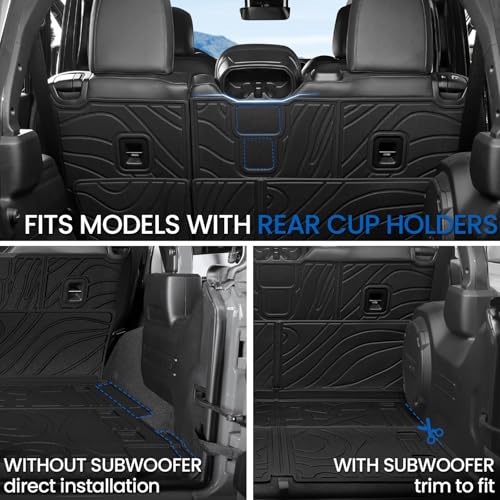 Cargo Mat for Jeep Wrangler JL Unlimited 2018