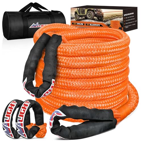 Kinetic Recovery Rope Kit with Soft Shackle Towing Strap