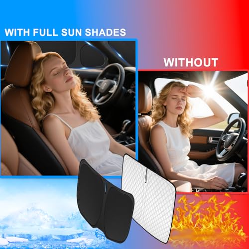 8pcs Thicken Full Window Sun Shades for Nissan Altima 2013 (8 Count)
