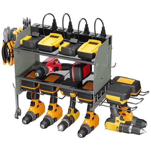Modular Power Tool Organizer Wall Mount Charging Station