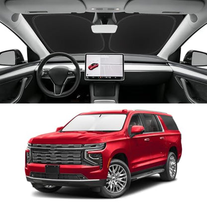 Custom Fit Windshield Sun Shade for Chevy Suburban 2021