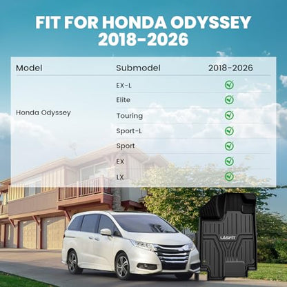 Full Set Floor Mats for Honda Odyssey 2018