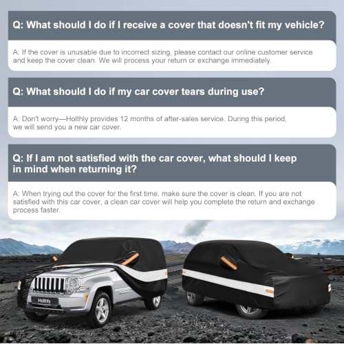 10 Layers SUV Car Cover Custom Fit for Jeep Liberty