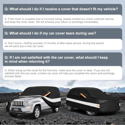 10 Layers SUV Car Cover Custom Fit for Jeep Liberty