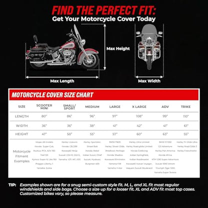 All Season Motorcycle Cover for Mid