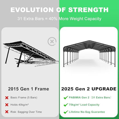20x40 Heavy Duty Metal Carport