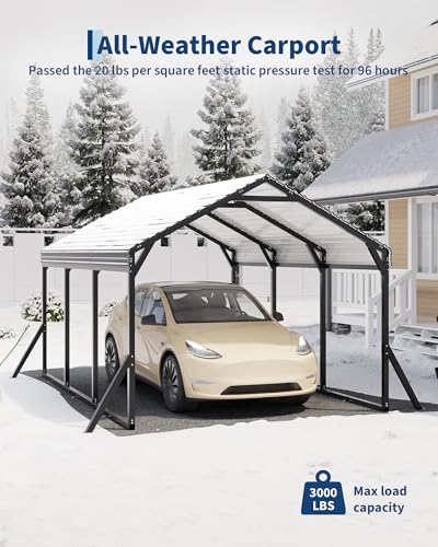 10x15x9 ft Metal Carport