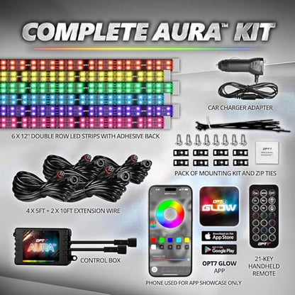 Aura Pro Double Glow Interior Truck & SUV Lights with App & Remote