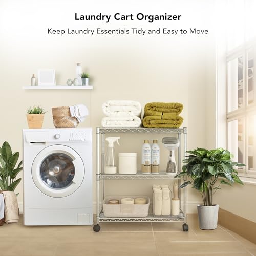 3 Tier Wire Shelving Unit Storage Rack
