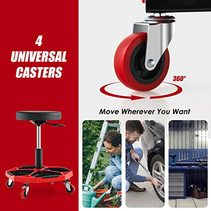 Rolling Garage Stool