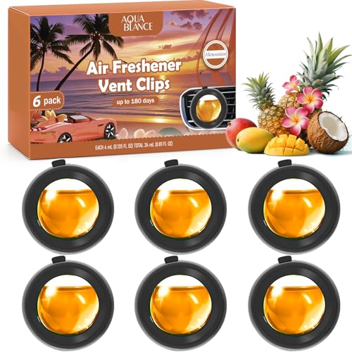Car Air Freshener Vent Clips (6 Count)