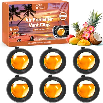 Car Air Freshener Vent Clips (6 Count)