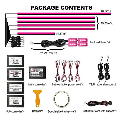Interior Car LED Strip Lights (10 Count)