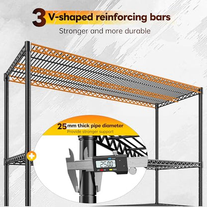 4 Tier 2560LBS Heavy Duty Shelving