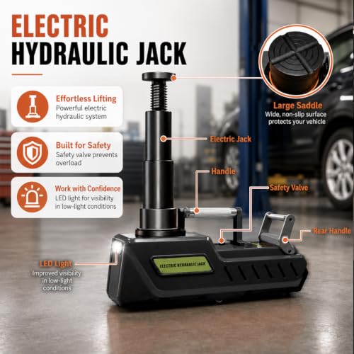 15 Ton 12V Electric car Jack with LED